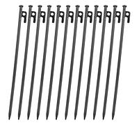 12PCS Tent Stakes Heavy Duty, 16Inch Metal Camping Stakes Tent Pegs for Outdoors Mountain-Climbing Camping Hiking