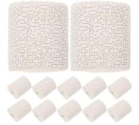 12pcs Three Dimensional Plaster Cloth Rolls White Gauze Strip Wraps | Gypsum Powder and Cotton Yarn, Quick Drying Craft Supply for Mask Making and Landscape Work