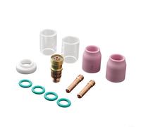 12pcs TIG Welding Torch Accessories for Stubby Gas Lens with 10 Heat Resistant Glass Cups Suitable for WP17 WP18 WP26 TIG Torch Welding Kit