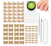 12PCS Toenail Support Strips, Ingrown Toenail Care Kit, Daily Nail Maintenance with Complete Accessories and Easy-to-Follow Instructions