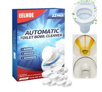 12pcs Toilet Bowl Cleaner,Toilet Cleaning Active Tablets,Toilet Cleaner Tablets,Toilet Limescale Remover,Fizzy Foam Toilet Cleaner,Bleach Blocks For Toilet Cistern,Toilet Deodoriser,Bleach Cleaner