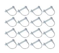 12pcs Trailer Coupler Pin Carbon Steel U-shaped Locking with Wire | Integrated Retainer Clip, Solid Shaft Design, Anti Corrosion Finish, for Boat Trailers, Gates, Backyard