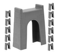 12Pcs Train Track Bridge Support Pieces Lightweight Decorative Train Bridge for Train Compatible with Various Tracks Easy to Carry and Store