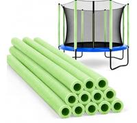 12Pcs Trampoline Pole Foam Sleeves - 88cm Waterproof Round Tube Protective Trampoline Spring Cover Padding, Trampoline Accessories Replacement Parts for Poles with 2.5cm-2.6cm Diameter