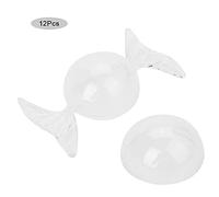 12pcs Transparent Candy Box, Wedding Favor Boxes Bridal Gift, Sweet Romantic Chocolate Gift Box Party with Clear Plastic Cover for Packaging Small Gifts, Handicrafts, Chocolates