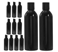 12pcs Travel Plastic Squeeze Bottles 250ml Refillable Black