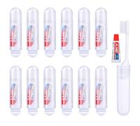 12PCS Travel Toothbrush Set, Disposable Toothbrush with Toothpaste, Portable Foldable Toothbrush, for Travel Business Trip Camping Outdoor Activities