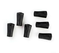12Pcs Trekking Pole Tips Rubber Ends for Hiking Poles 10mm Inner Diameter Walking for cane Protectors Black