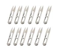 12Pcs U-Shape Sewing Scissors for Embroidery, Yarn & Trimming - Stainless Steel Small Snips for Arts, Crafts & DIY Projects