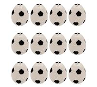 12PCS Unfilled Easter Eggs Sports Balls Decorations 2.4in Plastic Soccer Empty Easter Eggs Fillable Bulk Baseball Football Soccer Basketball Easter Basket Stuffers for Easter Hunt Party Supplies