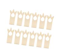 12Pcs Unfinished Wood Door Knob Hangers for Craft Project Home Hotel Office Decoration 3.54x9.45Inch Door Knob Sign Unfinished Wood Craft