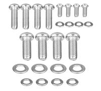 12pcs Universal TVMounting Hardware Kit,m4/m6/m8 Vesa Screws TV Stand Screws,TVMount Hardwares Kit,Stainless Steel TV Wall Mount Hardware Bracket Bolts with Washer for Monitor Mounts Bracket Fixing