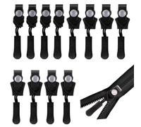 12Pcs Universal Zipper Repair Kit - Instant Fix Sliding Teeth Screw Head with 3 Different Sizes Extension & Fixing Zipper Slider Replacement for Luggage, Backpacks, Jackets