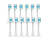 12pcs Vacuum Sealed Packed Replacement Brush Head ，Compatible for Xiaomi， Mijia T300/T500/T700 Sonic Electric Tooth Soft Bristle Caps Nozzles(6Blue 6Pink)