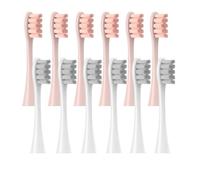 12PCS Vacuum Sealed Packed Replacement Brush Heads Compatible with Oclean X PRO/ Z1/ F1/ One/Air 2 /SE Soft Deep Cleaning Nozzles(12Gray)(12blue)(6pink6gray)