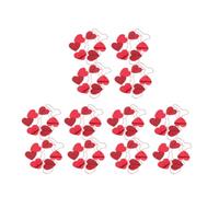 12pcs Valentine's Day Pendant Pvc Heart Garlands with Glitter Hearts