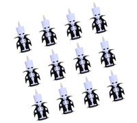 12PCS Vampire Shape Electronic Lights Plastics Battery Powered Suitable for Halloween Party and Home Decorating Battery Operated Waxlights