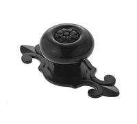 12Pcs Vintage Ceramic Cabinet Knobs Handles Pulls for Drawer Closet Dresser Cupboard Wardrobe Furniture Door Kitchen (Black)