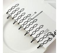 12Pcs Vintage Hair Pins, Mini Black Bobby Pins, Fashion BB Clip Invisible Bangs Clip Small Bobby Pins for Women and Girls, Hair Styling Accessories