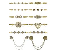 12Pcs Vintage Sweater Clips, Retro Decorative Cardigan Shawl Clips for Women