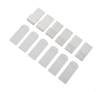 12Pcs Vinyl Record Wall Mount Holder Set, Transparent Acrylic Shelves with Self-Adhesive Backing for Vertical Display of Albums or CDs, Space-Saving Storage and Home Decor(Transparent)