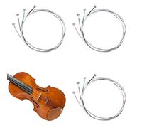 12Pcs Violin Full Size Strings Kits Universal Classic Steel Core with Nickel-plated Ball End for Violin Instruments