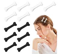 12Pcs Vivid Skull Skeleton Bone Alligator Hair Clips, Cute Dog Bone Hairpins, Cosplay Costume Decorative Hair Styling Accessories