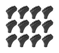 12pcs Walking Stick Bottom Pad Thicken Trekking Poles Cane Tip Protectors For Various Weather Conditions