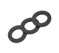 12pcs Washer Ring Shower Faucet Water Pipe Rubber Replacement for Sealing Rubber Washer Black(1 inch)