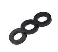 12Pcs Washers Rubber Washer O Ring Shower Faucet Water Pipe Rubber Mat for Sealing Plugs Water Pipes Spray Heads and Hydraulic Accessories Black