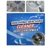 12PCS Washing Machine Cleaner and Descaler,Washing Machine Cleaner Deep Clean,Washing Machine Mould Remover,Machine Odor Removal,Washing Machine Descaler Clean Inside Drum,Machines Limescale Remover
