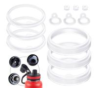 12pcs Water Bottle Gasket Replacement, Silicone Sealing Rings Water Bottle Accessories For Thermoflask 24/32/40/63oz Water Bottle Lid Chug Cap