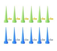 12pcs watering spikes,self watering plant spikes Adjustable Plant Watering Devices with Slow Release Control Valve Switch Bottle Drip Irrigation System Waterer Tool for Garden Plants Indoor & Outdoor