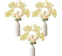 12Pcs We Appreciate You Centerpieces Sticks, Thank You Table Topper Decor for Teacher Doctor Nurse Employee Staff Graduation Appreciation Party Supplies