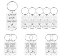 12PCS Wedding Planner Appreciation Gift Wedding Keyring Gift for Women Men Bridesmaid Thank You Gift Wedding Organizer Keyring Wedding Officiant Gift Wedding Planner Gift Wedding Guest Keyring Gift