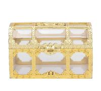 12pcs Wedding Sugar Boxes, Candy Boxes for Wedding Birthday Party Favors, Hollow Gold Silver Plastic Chocolate Boxes with Elegant Hollow Design, for Guests Gifts and (Gold)