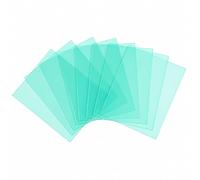 12Pcs Welding Helmet Lens 4.3" X 3.5" Clear Welding Helmet Lenses | Transparent, Clear, Flexible and Bendable Replacement Plastic Cover Lenses for Protecting Eyes