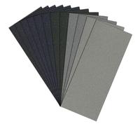 12pcs Wet and Dry Sand paper for metal, Sandpaper 6 Grits Assorted, Assortment of Grits from 800 to 5000 Multi Grit for Car Polishing, Wood Furniture Sanding and Metal Sand, Waterproof Sandpaper