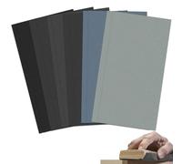 12pcs Wet and Dry Sandpaper, 800 to 5000 Grits, for Cars Polishing Metals Walls Wood Furniture Sanding, Grit Wet/Dry Sandpaper Sheets Kit