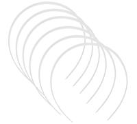 12pcs White ABS Headbands for Women and Girls DIY Daily Wear | Plastic Plain Skinny Style, Simple Look for Wedding and Face Washing, Set of Twelve Pieces