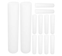12pcs White Cylindrical Foam Rods, 30cm Floral Craft Supplies | Lightweight Epe Pearl Cotton, Adjustable Length, Paintable Surface, Useful for Florists, Wreath Making, Packages and Home