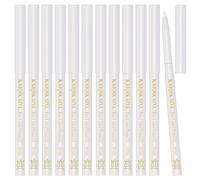 12Pcs White Eyeliner Pencils Professional Use as Highlighter,Lip Line Pen Long-lasting Nice Color Eye Brow Gel Pen Makeup Brow Tint Pencils Beauty Makeup Tools