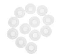 12Pcs White Silicone Bottle Seals Gasket, 2.5x2.5x0.7cm | Home Brew Use, Easy Installation, Sturdy Fit, Swing Top Bottles and Fermentation Seals