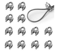 12pcs wire rope cable clip clamps m4,steel u bolt saddle fastener,wire rope grips,wire tensioner,cable clamp for wire rope,rigging fasteners,tension wire rope clamps,bolt cable clamp,wire tensioner