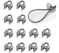 12pcs wire rope cable clip clamps m6,steel u bolt saddle fastener,wire rope grips,wire tensioner,cable clamp for wire rope,rigging fasteners,tension wire rope clamps,bolt cable clamp,wire tensioner