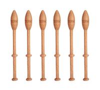 12PCS Wooden Lace Bobbin, 4.3 in Beech Lace Making Bobbins Tatting Lacemaking Needlework Antique Vintage French Artisan Craft Turned Wood Weaving Tools