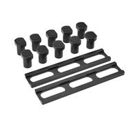 12Pcs Woodworking Planing Stop Bench Dogs Clamp Assistant Positioning Workbench Layout Tool Durable Aluminum Alloy Non Slip Design for Woodworking Tables and Workbenches 19mm Size