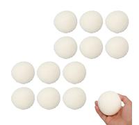 12PCS Wool Dryer Balls, Reusable Laundry Balls for Dryer Wool Drying Balls Static Reduction Fabric Softener Balls for Clothes Laundry (7cm)