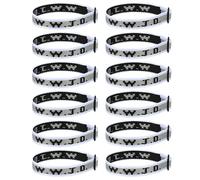 12PCS WWJD Bracelet Pack, Christian Gifts Adjustable Wristbands, WWJD Jesus Bracelets Bulk - What Would Jesus Do Bracelet for Women Men, L, Polyester Fibre, no gemstone