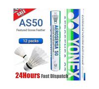 12pcs Yonex Badminton Shuttlecock As50 Badminton Balls Goose Feather 77 Speed